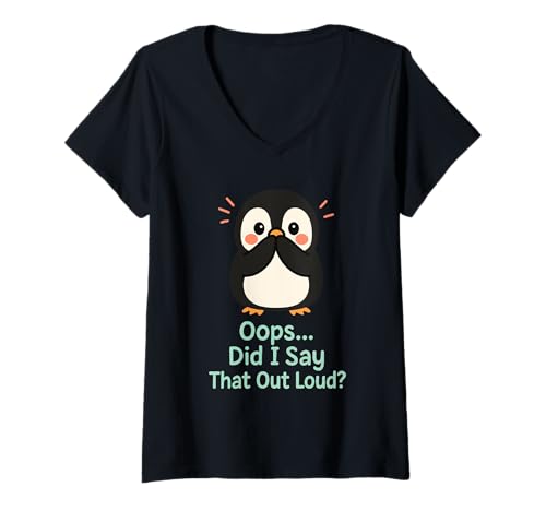 Damen Introvertierter Humor Socially Awkward Kawaii Awkward but Cute T-Shirt mit V-Ausschnitt Damen Introvertierter Humor Socially Awkward Kawaii Awkward but Cute T-Shirt mit V-Ausschnitt von Pastel Aesthetic Shy Girl Funny Introvert Gift