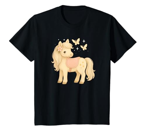 Niedliches Pony Pastell Pferd Kokette Western Girls Grafik T-Shirt von Pastel Cowgirl Pony for Girls Western Cute Design