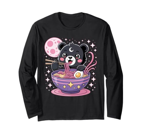 Ästhetische Pastell-Gothic-Kleidung für Herren, schwarz, Gothic, Mädchenkleidung Langarmshirt von Pastel Goth Shirts For Women Pastel Goth Clothing