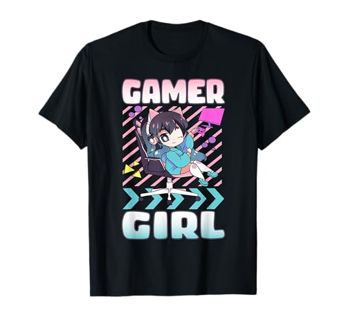 Gamer Girl Chibi Anime Gaming Stuff Cute Video Game T-Shirt Gamer Girl Chibi Anime Gaming Stuff Cute Video Game T-Shirt von Pastel Goth by - Sugar Kai