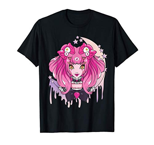Pastell Goth Anime Mädchen mit rosa Haar T-Shirt Pastell Goth Anime Mädchen mit rosa Haar T-Shirt von Pastel Goth by - Sugar Kai