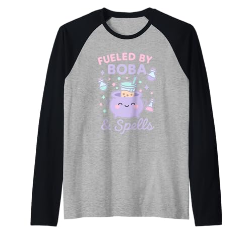 Kawaii Hexe Pastell Magical Girl Spell Soft Goth Coven Raglan von Pastel Witchcraft Kawaii Spell Pastel Goth Magical