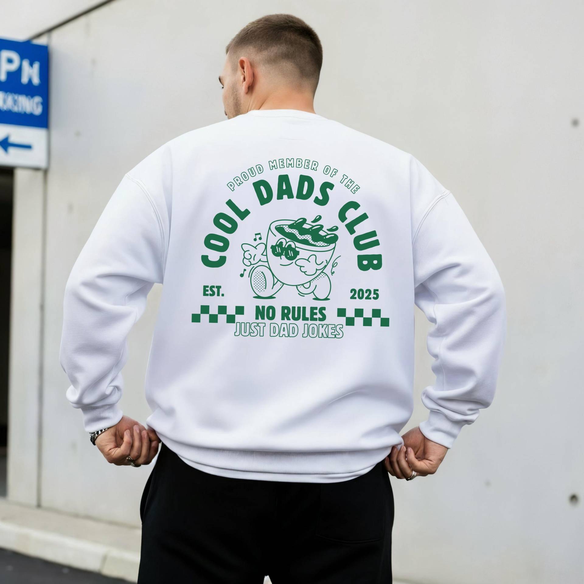Cool Dads Club Pullover - Geschenk Für Werdende Väter Lässiges Sweatshirt Personalisierbar Weihnachts- & Geburtstagsgeschenk Papa von PastelLoveDesign