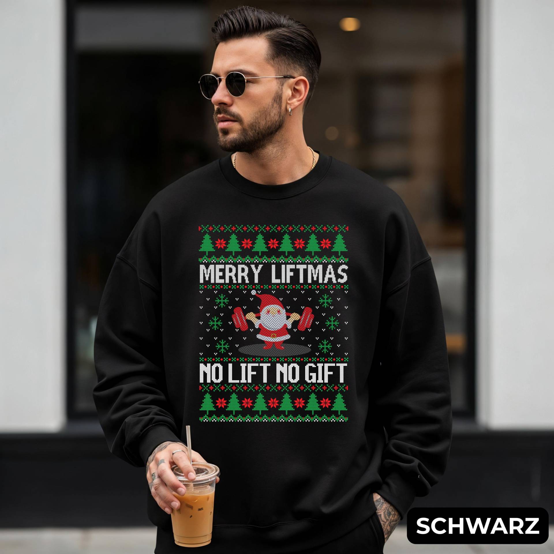 Merry Liftmas Pullover | Ugly Christmas Sweater Für Fitnessfans No Lift Gift Weihnachtsgeschenk Sportler von PastelLoveDesign