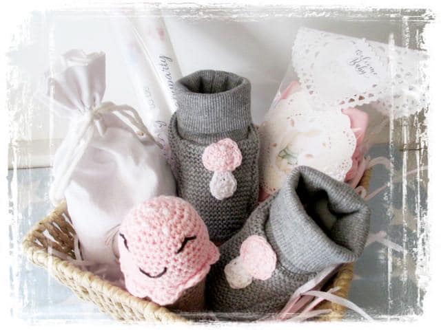 Zuckersüsses Babyshower - Set 6 Teilig/Baby Babyparty Geschenkset Zur Geburt Geschenk Girl Mädchen Rosa von Pastellboutique