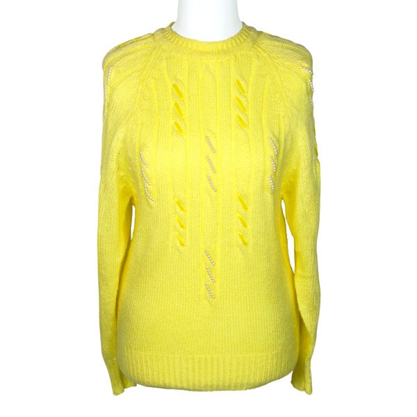 80Er Jahre Verzierter Strickpullover Mit Zopfmuster 80Er Jahre Verzierter Strickpullover Mit Zopfmuster von PasticheUK