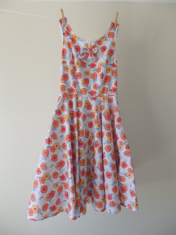 Citrus Florals1960Er Jahre Tageskleid Im Stil Der 60Er von PastimeClothing