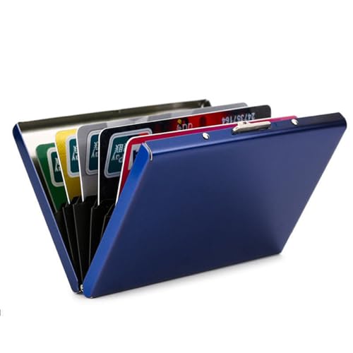Pastoralist Metallkartenhalter für RFID -Scanschutz 6 Slots Kreditkartenhalter Multi -Taschen Compact Lightweight Visitenkartenfall Kreditkartenschutz -ID Hardfall, Metallkartenhalter Pastoralist Metallkartenhalter für RFID -Scanschutz 6 Slots Kreditkartenhalter Multi -Taschen Compact Lightweight Visitenkartenfall Kreditkartenschutz -ID Hardfall, Metallkartenhalter von Pastoralist
