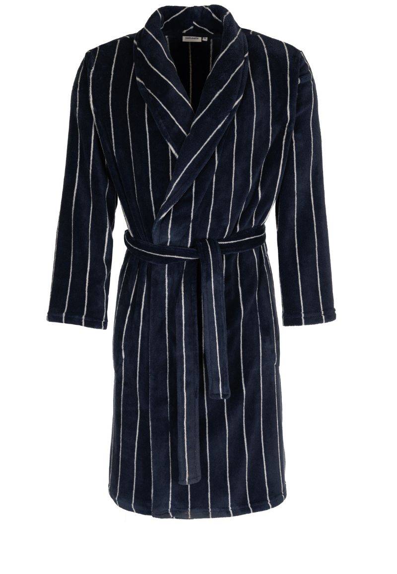 Krijtstreep badjas heren - klassiek en tijdloos-XXXL-58 von Pastunette