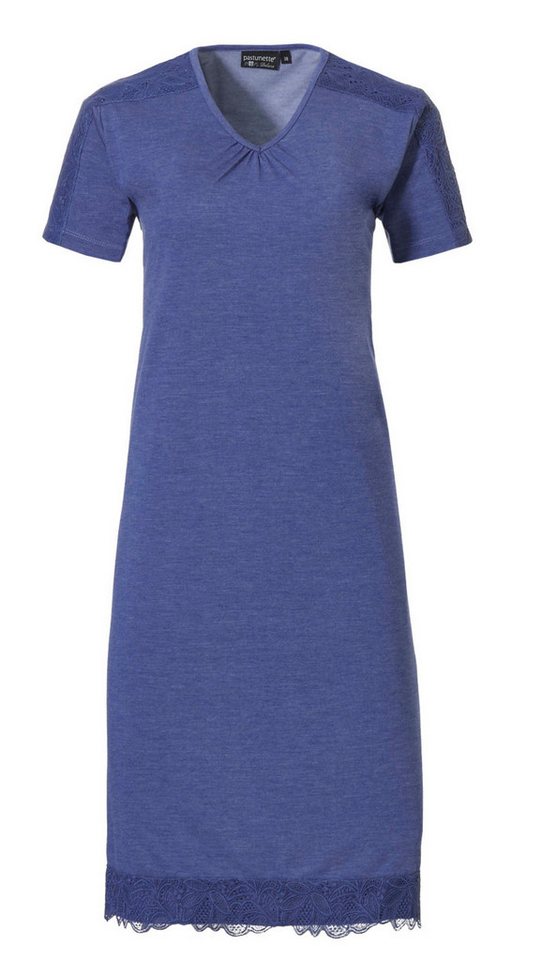 Pastunette Nachthemd Damen Schlafshirt mit kurzem Arm (1-tlg) edles Design von Pastunette