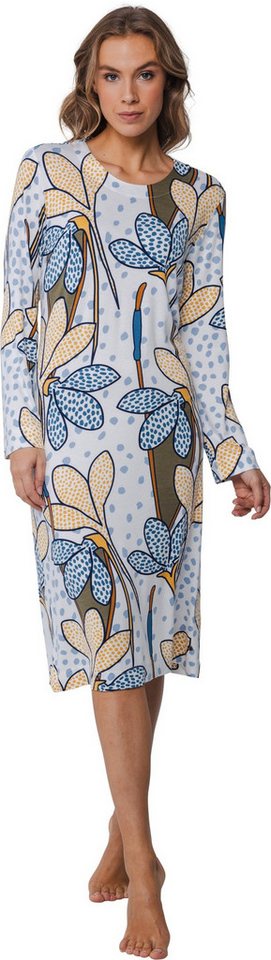 Pastunette Nachthemd Damen Schlafshirt mit langem Arm (1-tlg) Modisches Design von Pastunette