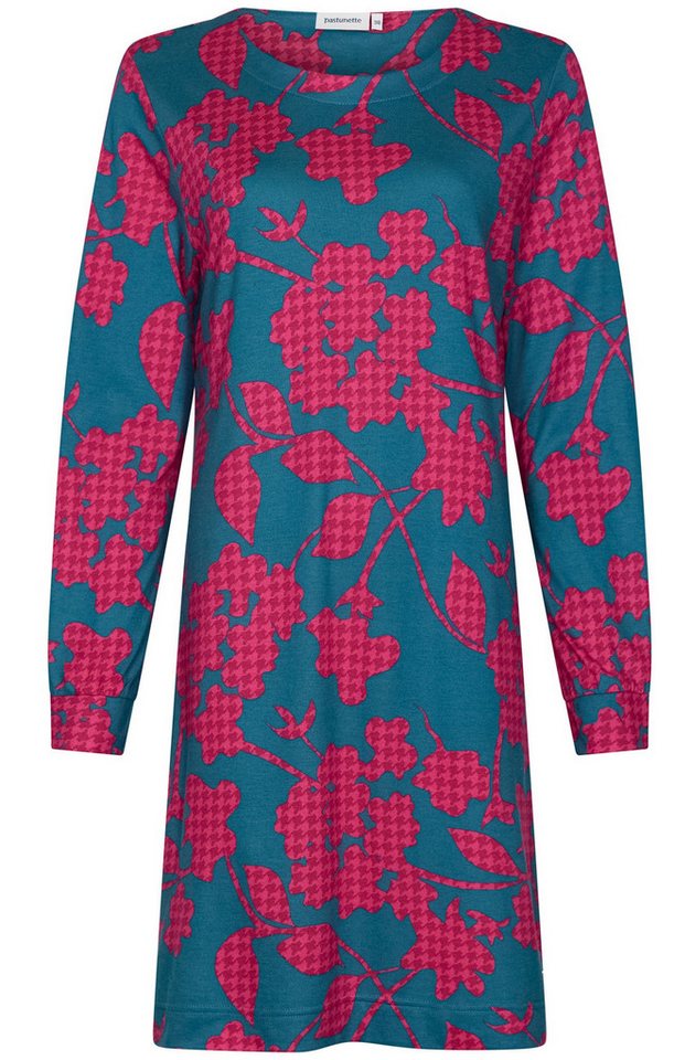 Pastunette Nachthemd Damen Schlafshirt mit langem Arm (1-tlg) Modisches Design von Pastunette