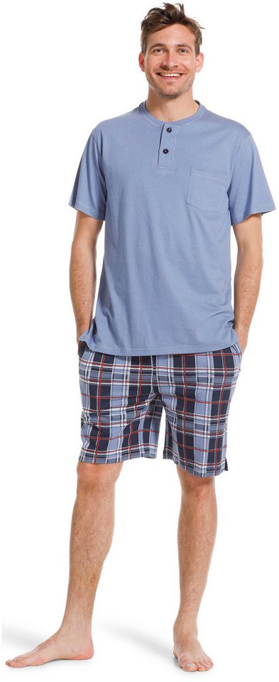 Pastunette Pyjama Herren Shorty Schlafanzug (2 tlg) Modisches Design von Pastunette