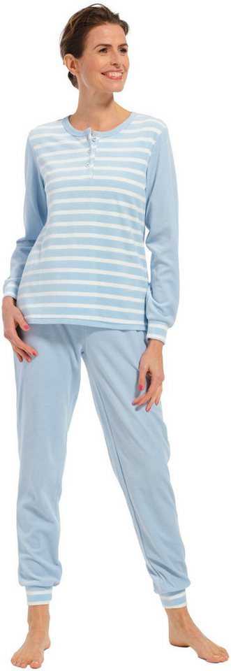 Pastunette Schlafanzug Damen Nikki Pyjama (2 tlg) mit Bündchen von Pastunette