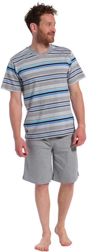 Pastunette Schlafanzug Herren Pyjama Shorty (2 tlg) Modisches Design von Pastunette