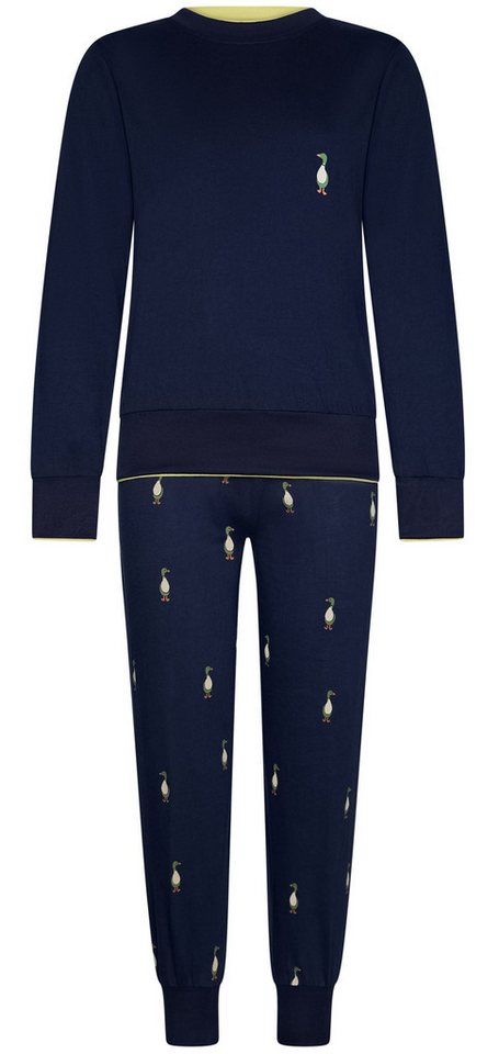 Pastunette Schlafanzug Kinder Pyjama mit Bündchen (2 tlg) Enten allover von Pastunette