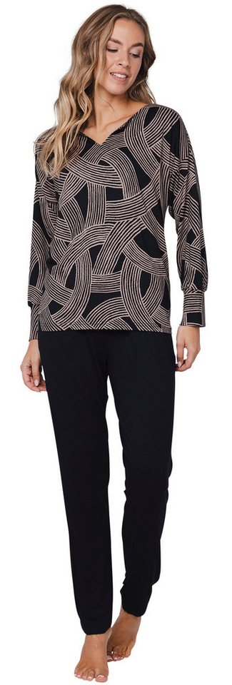 Pastunette Schlafanzug Modischer Damen Pyjama (2 tlg) Modisches Design von Pastunette