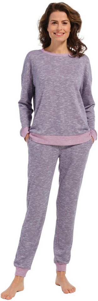 Pastunette Schlafanzug Warmer Damen Pyjama (2 tlg) Modisches Design von Pastunette