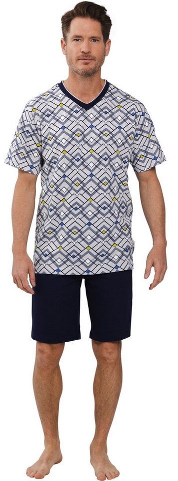 Pastunette Shorty Herren Pyjama kurz (2 tlg) Modisches Design von Pastunette