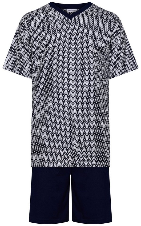 Pastunette Shorty Herren Pyjama kurz (2 tlg) Modisches Design von Pastunette
