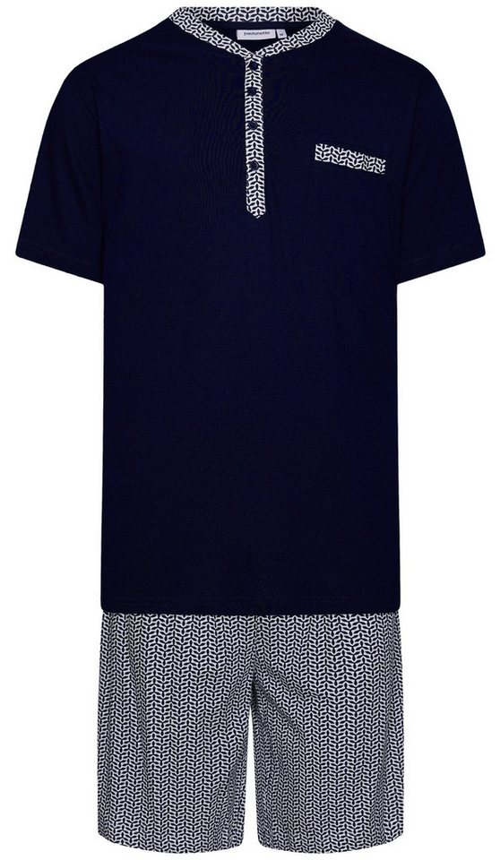 Pastunette Shorty Herren Pyjama kurz (2 tlg) Modisches Design von Pastunette
