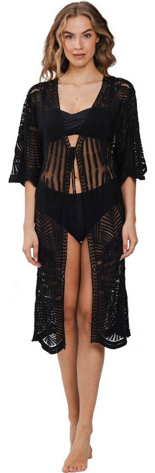 Pastunette Strandkleid Damen Strand Pocho Kaftan mit Spitze (1-tlg) Edles Design von Pastunette