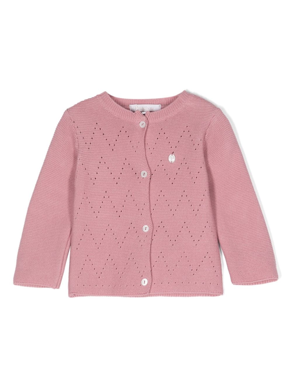 Patachou Cardigan mit Logo-Schild - Rosa von Patachou