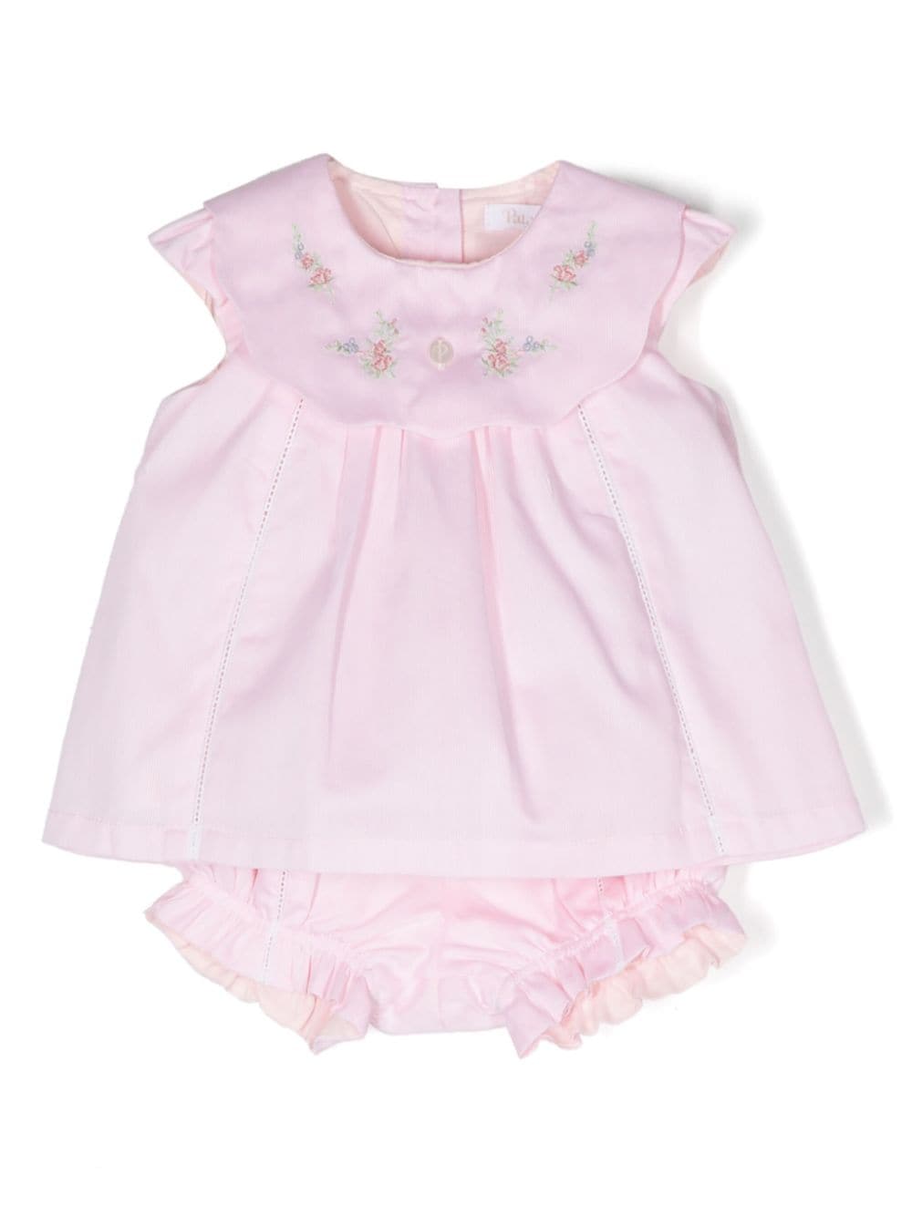 Patachou Fein geripptes Kleid-Set - Rosa von Patachou