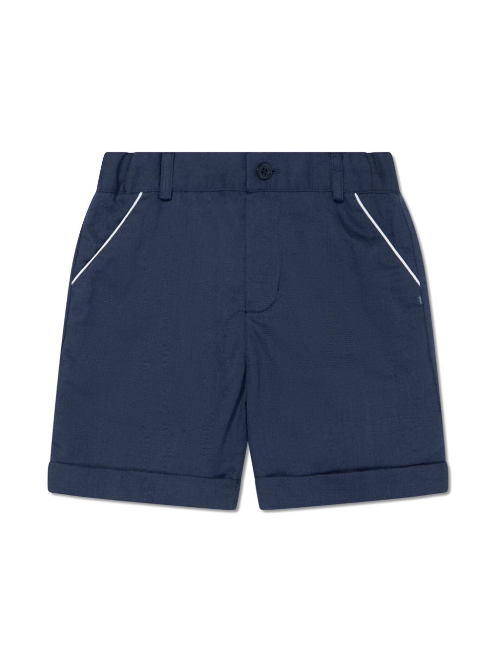 Patachou Kontrastdetail-Shorts mit Umschlag - Blau von Patachou