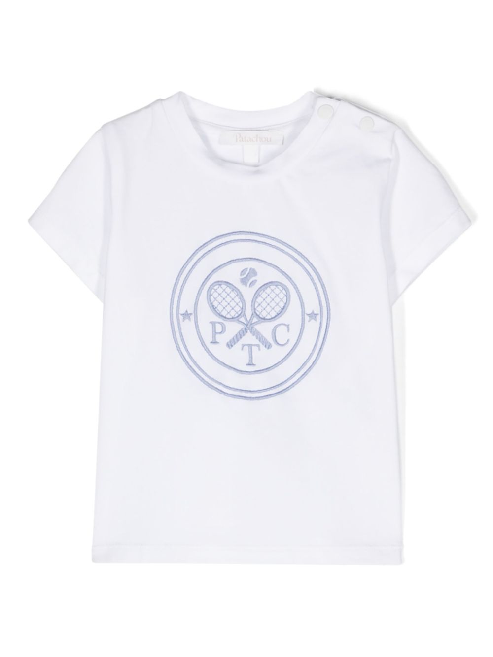 Patachou T-Shirt mit Logo-Stickerei - Weiß von Patachou