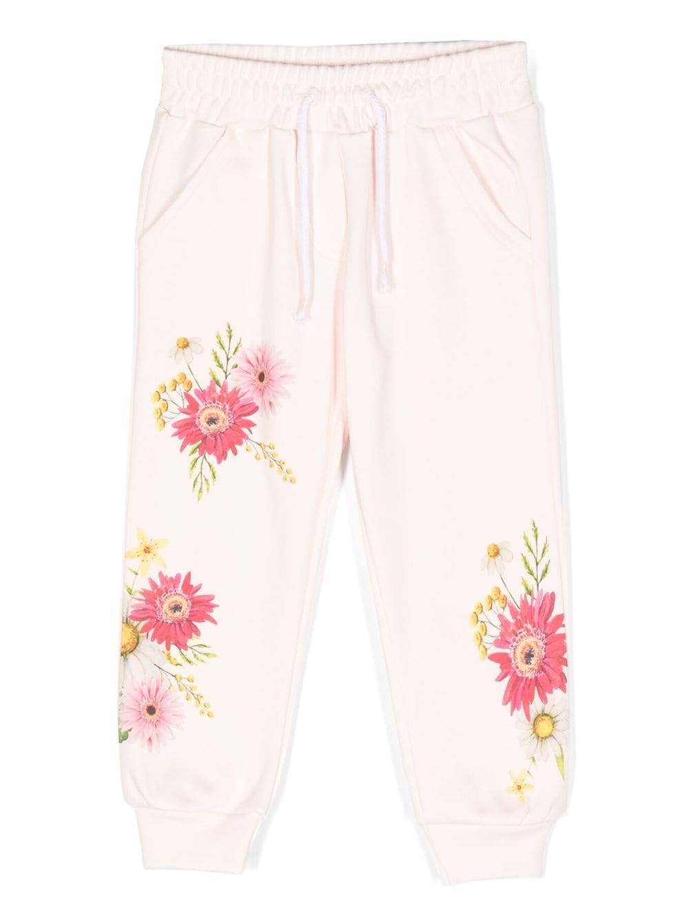 Patachou Jogginghose mit Blumen-Print - Rosa von Patachou