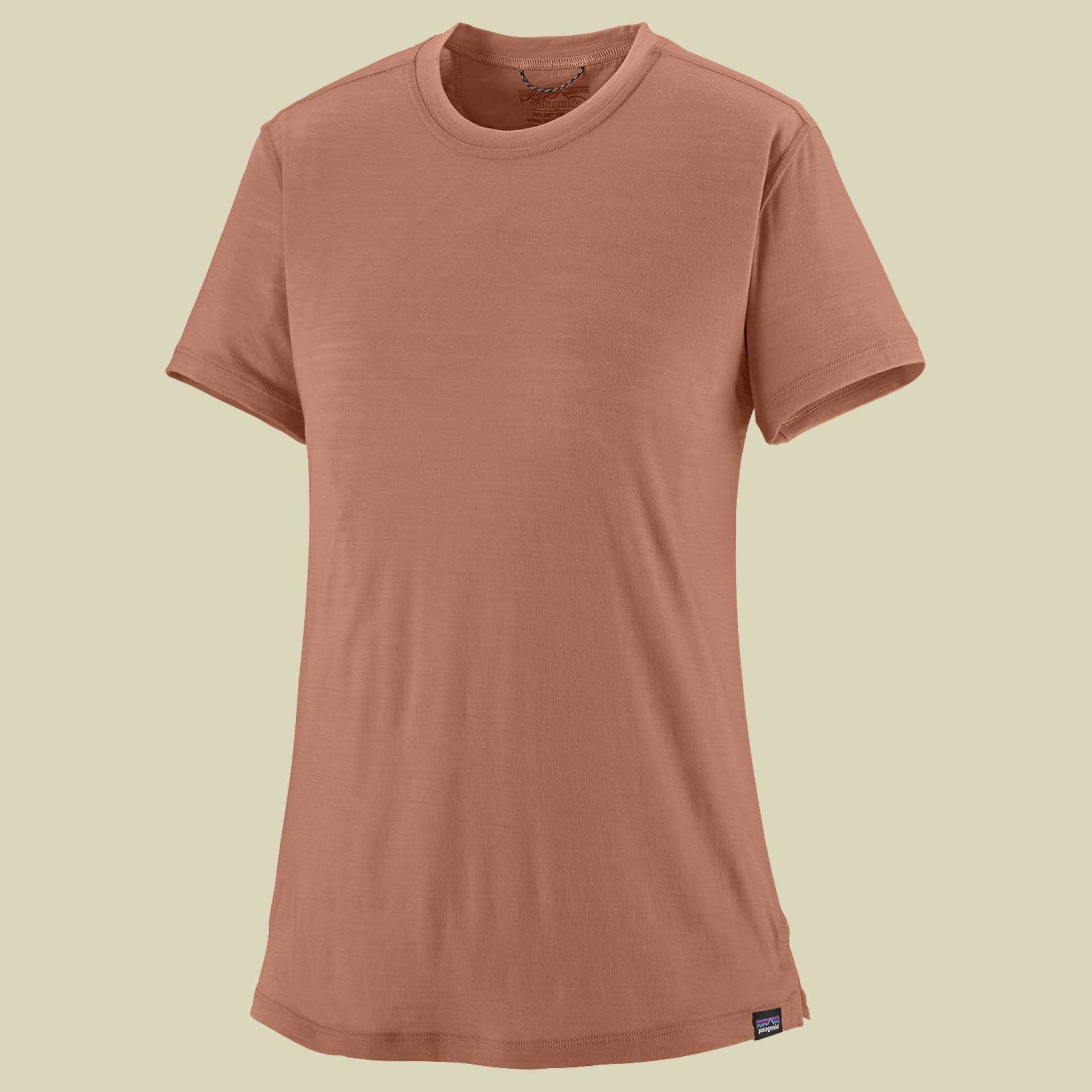 Cap Cool Merino Blend Shirt Women L rosa - terra pink von Patagonia