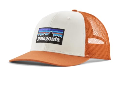 PATAGONIA P-6 Logo Trucker Hat All White w/Redtail Rust von Patagonia