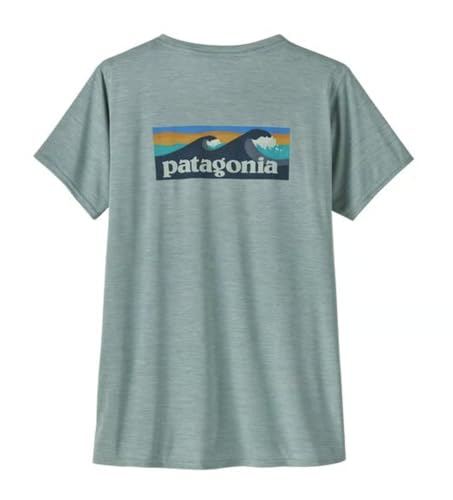 PATAGONIA W's Cap Cool Daily Graphic Shirt - Waters M Boardshort Logo: Thermal Blue X-Dye von Patagonia