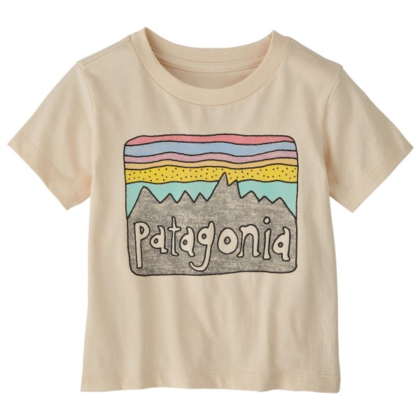 Patagonia - Baby Fitz Roy Skies - T-Shirt Gr 4 Years beige von Patagonia