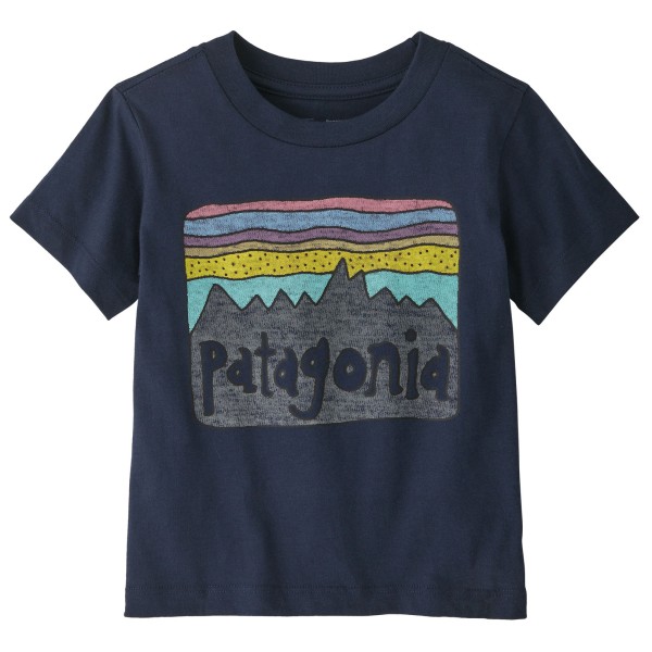 Patagonia - Baby Fitz Roy Skies - T-Shirt Gr 6 Months blau von Patagonia