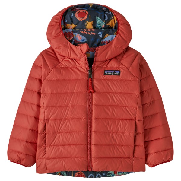 Patagonia - Baby's Reversible Down Sweater Hoody - Daunenjacke Gr 12-18 Months rot von Patagonia