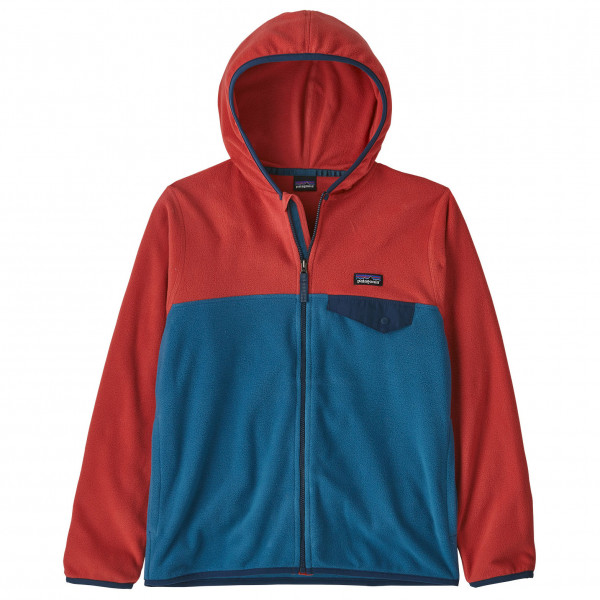 Patagonia - Boys Micro D Snap-T Jacket - Fleecejacke Gr L rot/blau von Patagonia