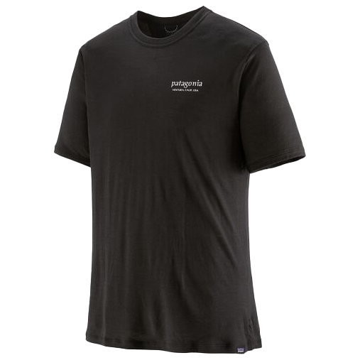 Patagonia - Cap Cool Merino Graphic Shirt - Merinoshirt Gr L schwarz von Patagonia