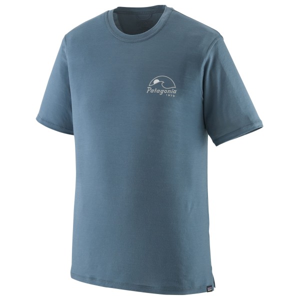 Patagonia - Cap Cool Merino Graphic Shirt - Merinoshirt Gr S blau von Patagonia