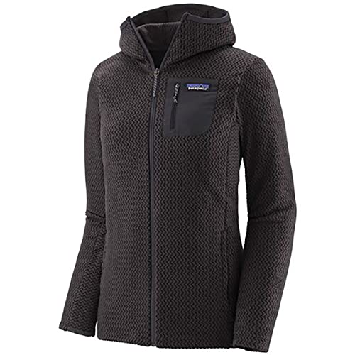 Patagonia Damen W's R1 Air Full-Zip Hoody Kurzarm Shirt, Black, S von Patagonia