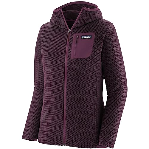 Patagonia Damen W's R1 Air Full-Zip Hoody Sweatshirt, Obsidian Pflaume, S von Patagonia