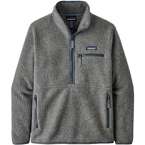 Patagonia Damen W's Retro Pile Marsupial T-Shirt, Salt Grey W/Light Plume Grey, Large von Patagonia