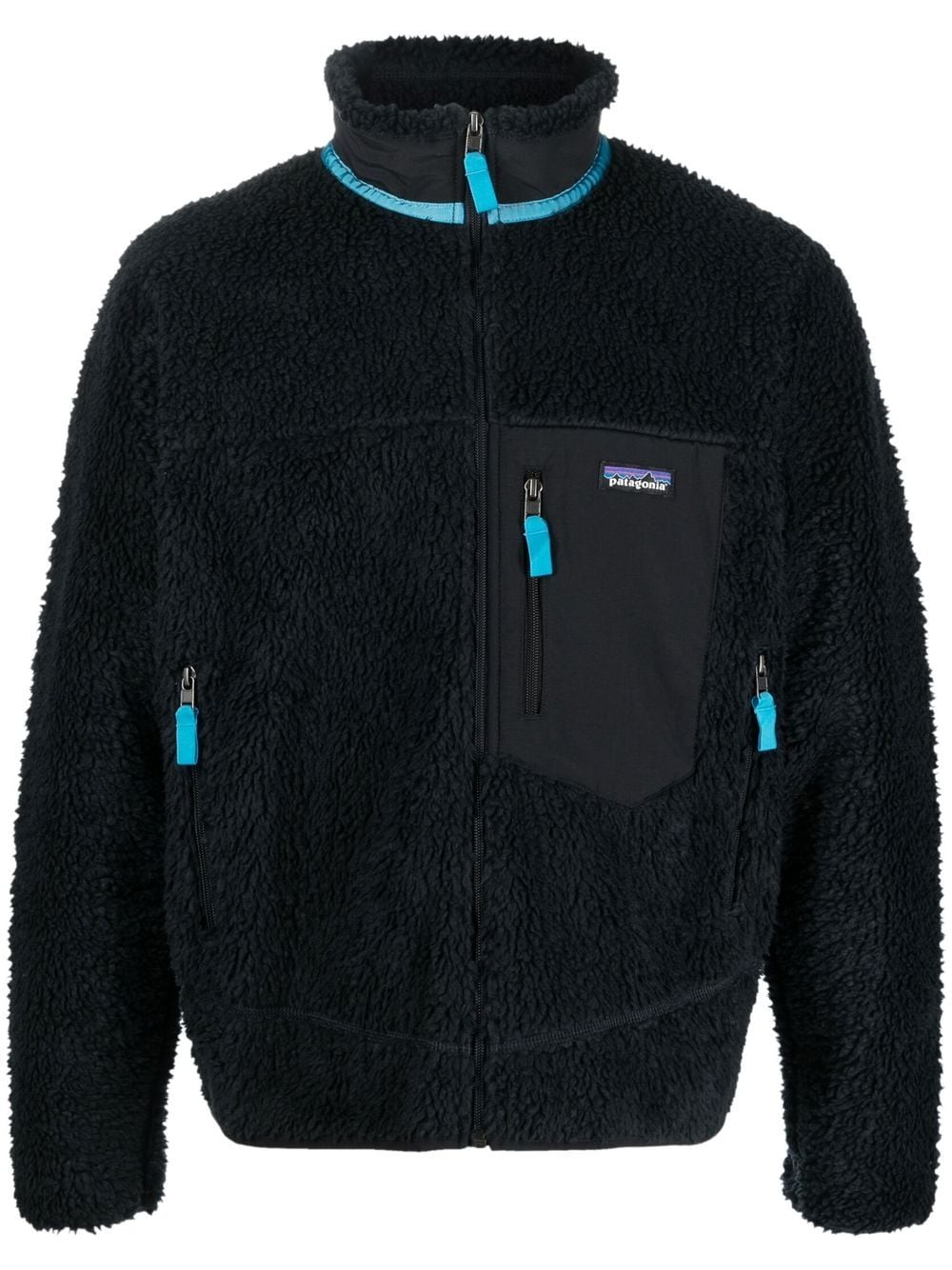 Patagonia Fleecejacke mit Logo-Patch - Schwarz von Patagonia