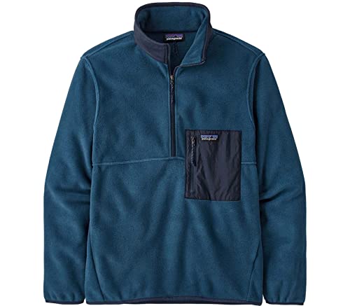 Patagonia Herren M's Microdini 1/2 Zip P/O T-Shirt, Tidepool Blue, S von Patagonia