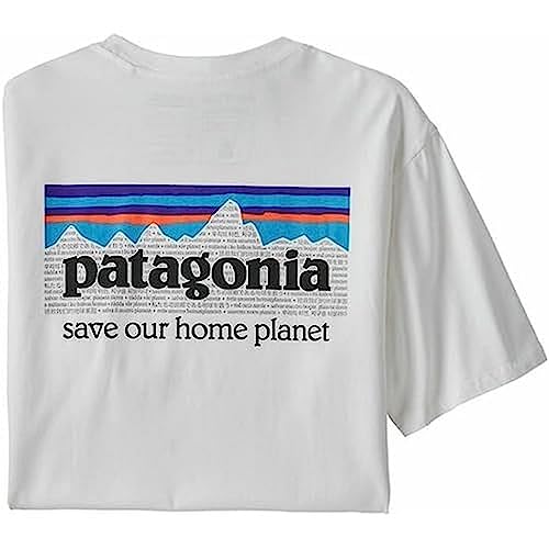 Patagonia Herren M's P-6 Mission Organic T Kurzarm Shirt, White, XL von Patagonia