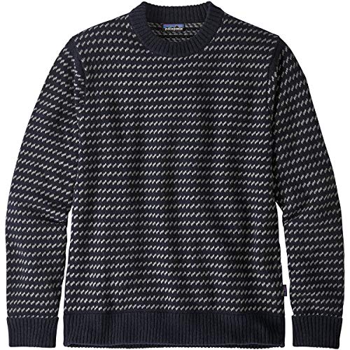 Patagonia Herren M's Recycled Wool-Blend Sweater Polo-Pullover, Classic Navy, S von Patagonia