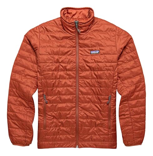 Patagonia Herren Nano Puff Jacke mit durchgehendem Reißverschluss, Brüniertes Rot, S Patagonia Herren Nano Puff Jacke mit durchgehendem Reißverschluss, Brüniertes Rot, S von Patagonia