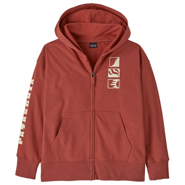 Patagonia - Kid's Full-Zip Hoody Sweatshirt - Sweat- & Trainingsjacke Gr S rot von Patagonia