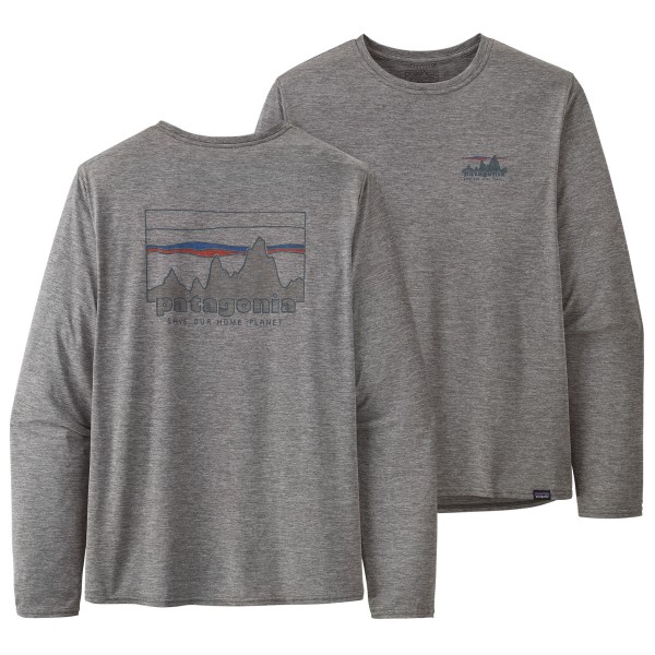 Patagonia - L/S Cap Cool Daily Graphic Shirt - Funktionsshirt Gr XXL grau von Patagonia